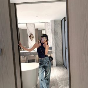 Luxury Chrome Hearts Abs Jeans