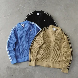 Luxury AAA Adidas Coats Blue Suitable For All Seasons