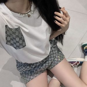 Designer 1:1 Gucci Cotton Short-Sleeved Shirts For Spring