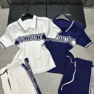 High Quality Luxury Dior Jacquard Short-Sleeved Shirt