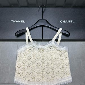 Aaa Chanel Lace Tank Top