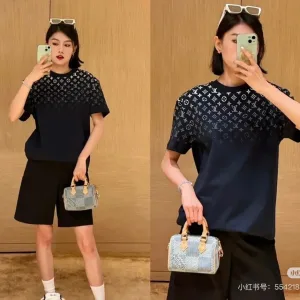 Designer Super Clone Louis Vuitton Short-Sleeved Shirts Color Cotton Pure