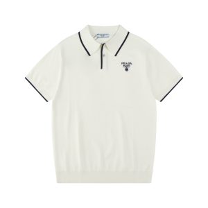 Aaa Designer Prada Short-Sleeved Shirts For Spring