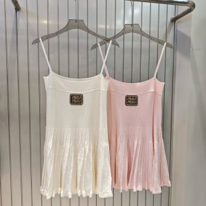 High Quality Miu Miu Gold Suspenders