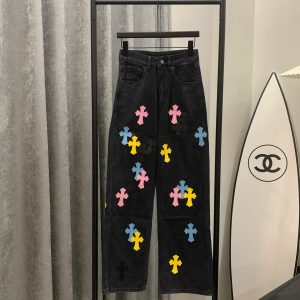 Designer High Quality Chrome Hearts Leather Pants