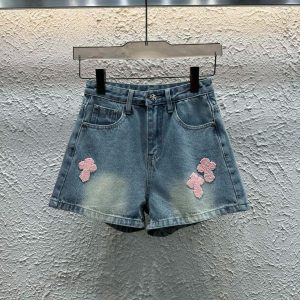 Luxury Chrome Hearts Denim Shorts