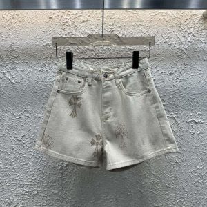 Designer High Quality Chrome Hearts Denim Shorts
