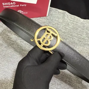 Luxury Burberry Belt Genuine Leather Top-Grain Cowhide