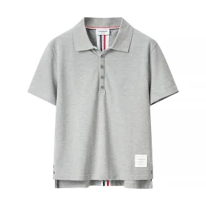 Super Clone Thom Browne Short-Sleeved Shirts Red Cotton Pure Summer