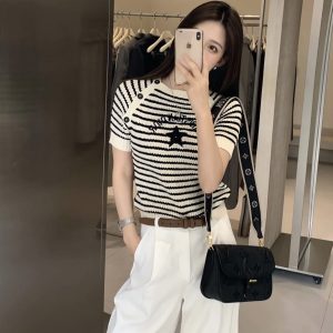Aaa Dior Jacquard Short-Sleeved Shirts For Summer