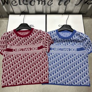 Aaa Dior Jacquard Short Sleeves