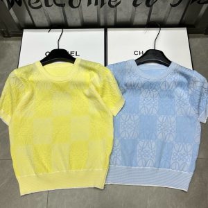 Aaa Luxury Loewe Jacquard Short Sleeves