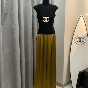 High Quality Luxury Chanel Acetate Trousers