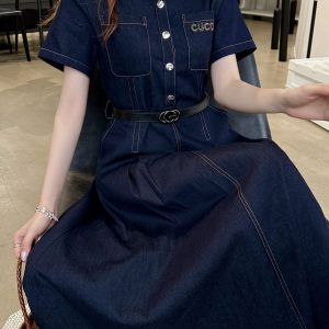 Luxury Gucci Denim Dress