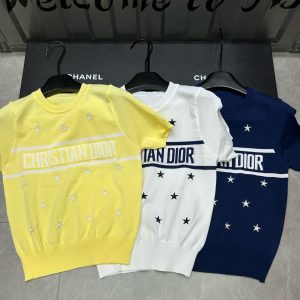 Aaa Dior Jacquard Short Sleeves