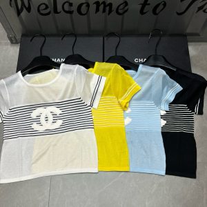 Designer Aaa Chanel Short Sleeves