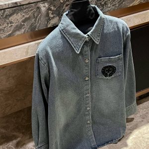 Designer High Quality Chrome Hearts Denim Shirts