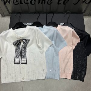 Designer Dior Stone Short-Sleeved Shirts