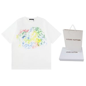 Luxury Louis Vuitton Cotton Short-Sleeved T-Shirt
