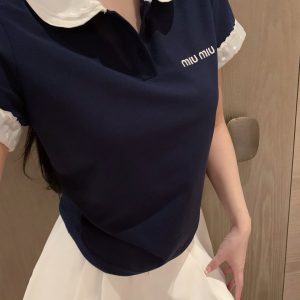 High Quality Designer Miu Miu Short-Sleeved T-Shirt