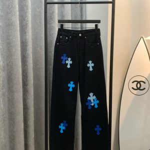 Luxury Chrome Hearts Leather Pants