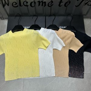 Luxury Gucci Jacquard Short Sleeves