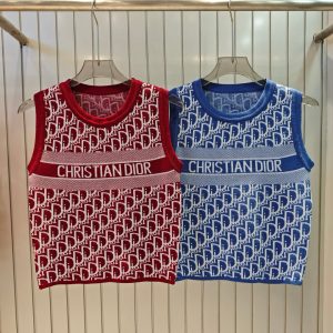 High Quality Luxury Dior Jacquard Vest