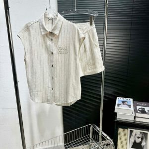 Luxury Aaa Miu Miu Cotton Sleeveless