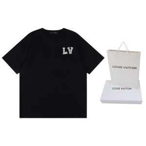 Designer Louis Vuitton Cotton Short-Sleeved T-Shirt