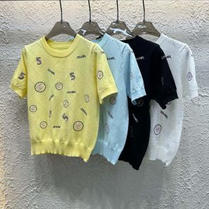 Luxury Chanel Diamond Short Sleeves