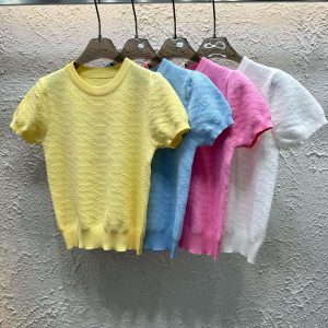 Luxury Chanel Jacquard Short Sleeves