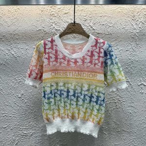 Aaa Luxury Dior Jacquard Short Sleeves