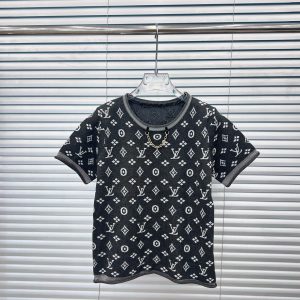 Aaa 1:1 Louis Vuitton Jacquard Short Sleeves