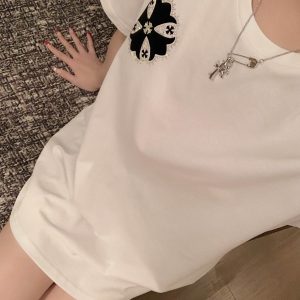 High Quality Chrome Hearts Lace Short-Sleeved Shirts
