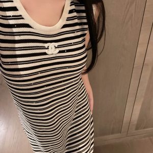 Designer Chanel Stone Dresses