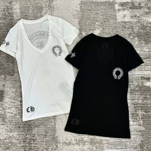 Luxury Designer Chrome Hearts Bamboo Short-Sleeved T-Shirt