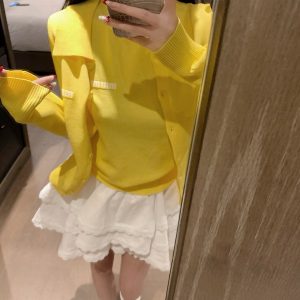 Aaa Designer Miu Miu Jacquard Short-Sleeved Shirts
