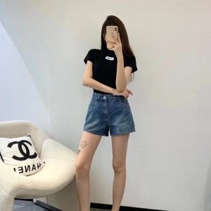 Aaa Miu Miu Cotton Shorts