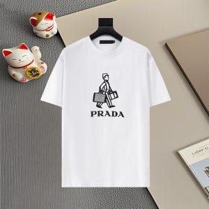 Luxury High Quality Prada Cotton Short Sleeves