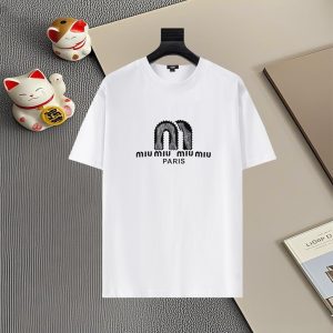 Designer Miu Miu Cotton Short Sleeves