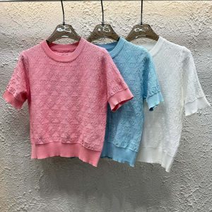 Aaa Chanel Jacquard Short Sleeves