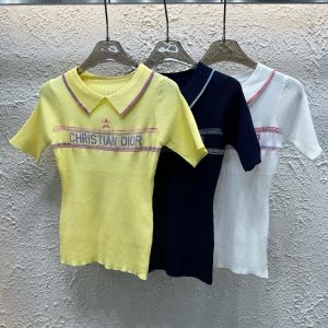 Luxury High Quality Dior Jacquard Short Sleeves