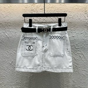 Aaa Chanel Denim Short Skirt