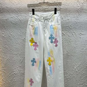 High Quality Chrome Hearts Leather Pants