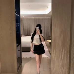 Designer Prada Denim Short Skirt