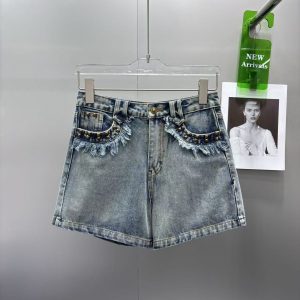 High Quality Luxury Chanel Denim Shorts