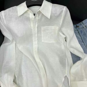 High Quality Saint Laurent Linen Shorts