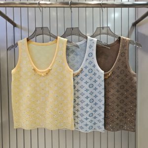 Designer Luxury Louis Vuitton Jacquard Vest