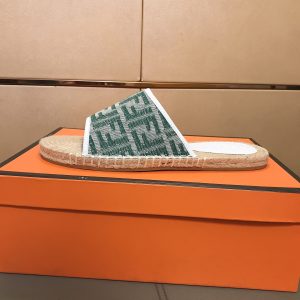 Aaa High Quality Fendi Hemp Slippers