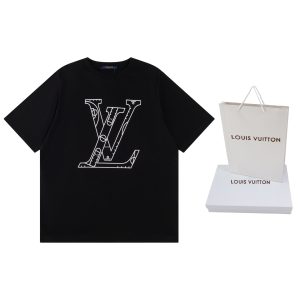 Aaa Designer Louis Vuitton Cotton Short-Sleeved Shirts